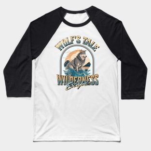 Wild Wolf - Wilderness Adventure Baseball T-Shirt